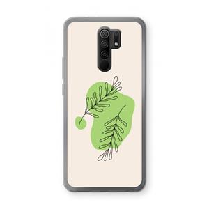 CaseCompany Beleaf in you: Xiaomi Redmi 9 Transparant Hoesje