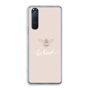 CaseCompany Be(e) kind: Sony Xperia 5 II Transparant Hoesje