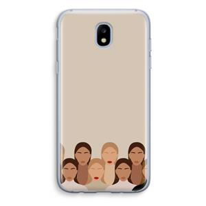 CaseCompany Girls girls girls: Samsung Galaxy J5 (2017) Transparant Hoesje