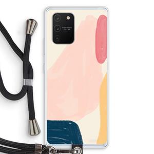 CaseCompany Saturday Flow: Samsung Galaxy S10 Lite Transparant Hoesje met koord