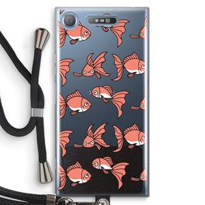 CaseCompany Blub: Sony Xperia XZ1 Transparant Hoesje met koord