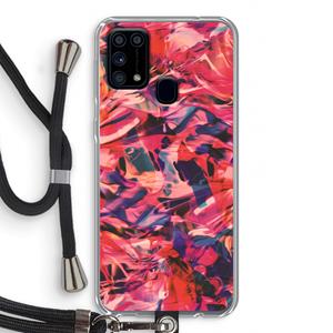 CaseCompany California: Samsung Galaxy M31 Transparant Hoesje met koord