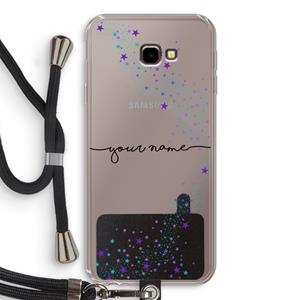 CaseCompany Sterren: Samsung Galaxy J4 Plus Transparant Hoesje met koord