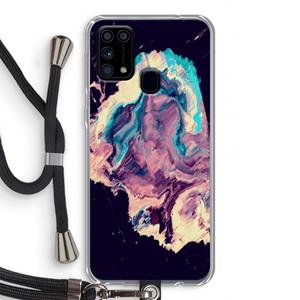 CaseCompany Cosmic Silence: Samsung Galaxy M31 Transparant Hoesje met koord