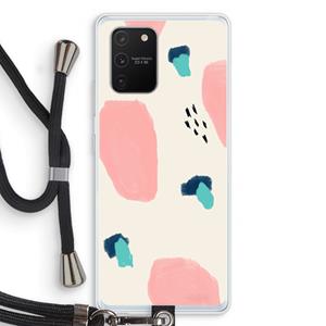 CaseCompany Monday Surprise: Samsung Galaxy S10 Lite Transparant Hoesje met koord