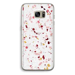 CaseCompany Terrazzo N°9: Samsung Galaxy S7 Edge Transparant Hoesje
