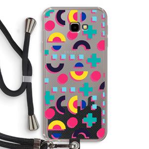 CaseCompany 8-bit N°2: Samsung Galaxy J4 Plus Transparant Hoesje met koord