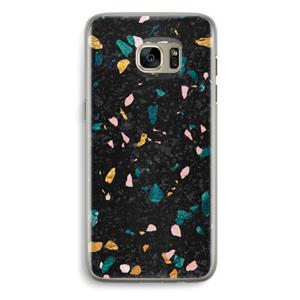 CaseCompany Terrazzo N°10: Samsung Galaxy S7 Edge Transparant Hoesje