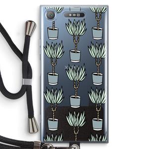 CaseCompany Boompje: Sony Xperia XZ1 Transparant Hoesje met koord