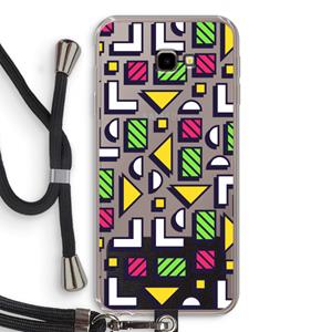 CaseCompany 8-bit N°4: Samsung Galaxy J4 Plus Transparant Hoesje met koord
