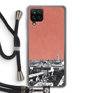CaseCompany Marrakech Skyline : Samsung Galaxy A12 Transparant Hoesje met koord