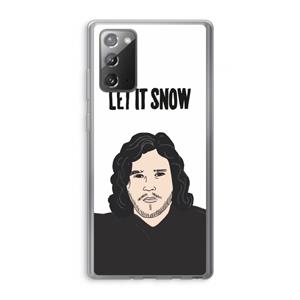CaseCompany Let It Snow: Samsung Galaxy Note 20 / Note 20 5G Transparant Hoesje