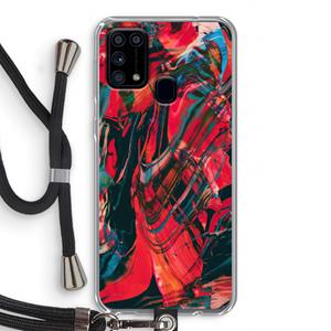 CaseCompany Endless Descent: Samsung Galaxy M31 Transparant Hoesje met koord