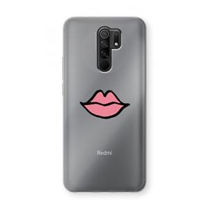 CaseCompany Kusje: Xiaomi Redmi 9 Transparant Hoesje