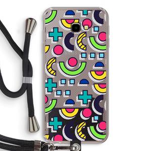 CaseCompany 8-bit N°6: Samsung Galaxy J4 Plus Transparant Hoesje met koord