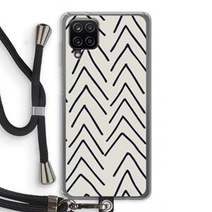 CaseCompany Marrakech Arrows: Samsung Galaxy A12 Transparant Hoesje met koord