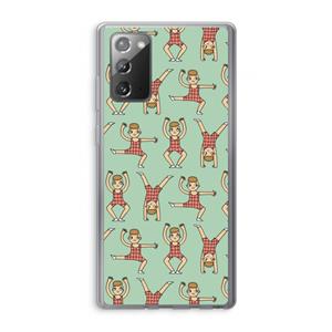 CaseCompany Gymboys: Samsung Galaxy Note 20 / Note 20 5G Transparant Hoesje