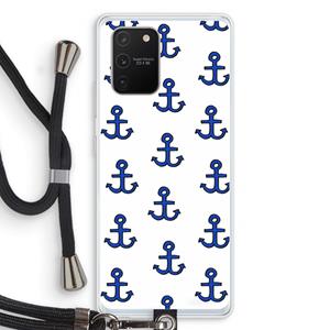 CaseCompany Ankers: Samsung Galaxy S10 Lite Transparant Hoesje met koord