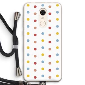 CaseCompany Bollen: Xiaomi Redmi 5 Transparant Hoesje met koord