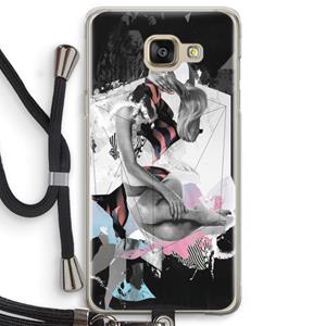 CaseCompany Camouflage de sommeil: Samsung Galaxy A5 (2016) Transparant Hoesje met koord