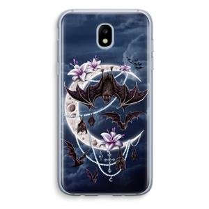 CaseCompany Vleermuizen Maan: Samsung Galaxy J5 (2017) Transparant Hoesje