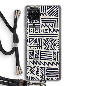 CaseCompany Marrakech print: Samsung Galaxy A12 Transparant Hoesje met koord