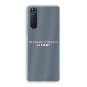 CaseCompany gij beslist: Sony Xperia 5 II Transparant Hoesje