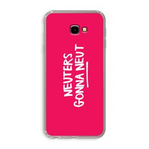 CaseCompany Neuters (roze): Samsung Galaxy J4 Plus Transparant Hoesje