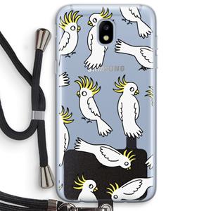CaseCompany Papegaai: Samsung Galaxy J5 (2017) Transparant Hoesje met koord