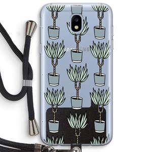 CaseCompany Boompje: Samsung Galaxy J5 (2017) Transparant Hoesje met koord