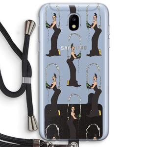 CaseCompany Pop Some Kim: Samsung Galaxy J5 (2017) Transparant Hoesje met koord