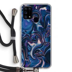 CaseCompany Mirrored Mirage: Samsung Galaxy M31 Transparant Hoesje met koord