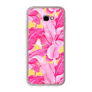 CaseCompany Pink Banana: Samsung Galaxy J4 Plus Transparant Hoesje