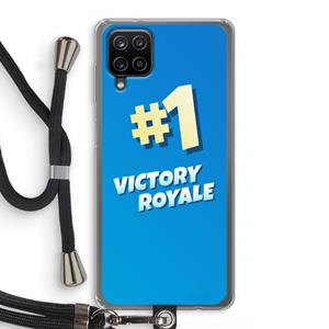 CaseCompany Victory Royale: Samsung Galaxy A12 Transparant Hoesje met koord