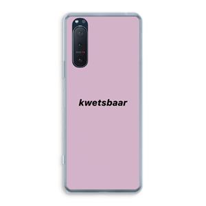 CaseCompany kwetsbaar: Sony Xperia 5 II Transparant Hoesje
