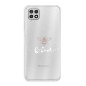 CaseCompany Be(e) kind: Samsung Galaxy A22 4G Transparant Hoesje