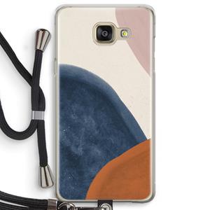 CaseCompany Geo #1: Samsung Galaxy A5 (2016) Transparant Hoesje met koord