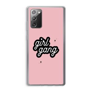 CaseCompany Girl Gang: Samsung Galaxy Note 20 / Note 20 5G Transparant Hoesje