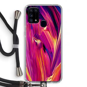 CaseCompany Phoenix: Samsung Galaxy M31 Transparant Hoesje met koord