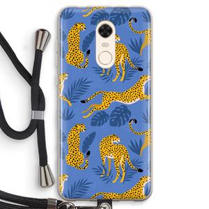 CaseCompany Luipaard: Xiaomi Redmi 5 Transparant Hoesje met koord