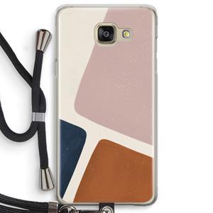 CaseCompany Geo #2: Samsung Galaxy A5 (2016) Transparant Hoesje met koord