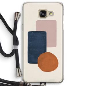 CaseCompany Geo #3: Samsung Galaxy A5 (2016) Transparant Hoesje met koord