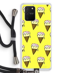 CaseCompany Isjes: Samsung Galaxy S10 Lite Transparant Hoesje met koord