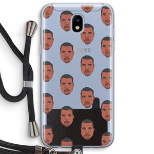 CaseCompany Kanye Call Me℃: Samsung Galaxy J5 (2017) Transparant Hoesje met koord