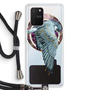CaseCompany Golden Falcon: Samsung Galaxy S10 Lite Transparant Hoesje met koord