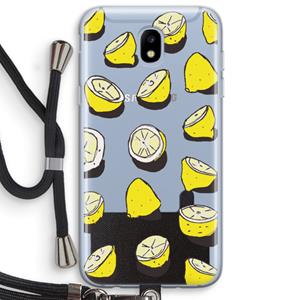 CaseCompany When Life Gives You Lemons...: Samsung Galaxy J5 (2017) Transparant Hoesje met koord