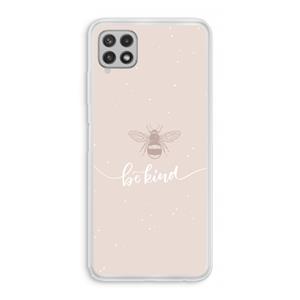 CaseCompany Be(e) kind: Samsung Galaxy A22 4G Transparant Hoesje