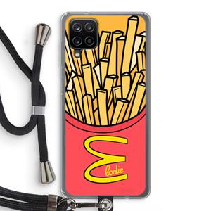 CaseCompany McElodie: Samsung Galaxy A12 Transparant Hoesje met koord