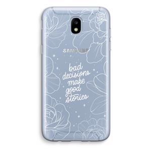 CaseCompany Good stories: Samsung Galaxy J5 (2017) Transparant Hoesje