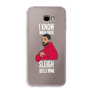 CaseCompany Sleigh Bells Ring: Samsung Galaxy J4 Plus Transparant Hoesje